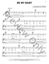 Be My Baby piano sheet music cover